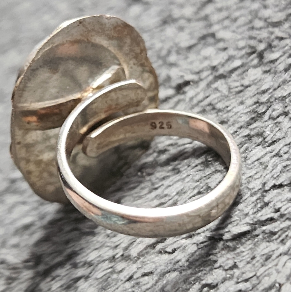 Sterling Silver Abalone Shell Ring - Picture 8 of 8